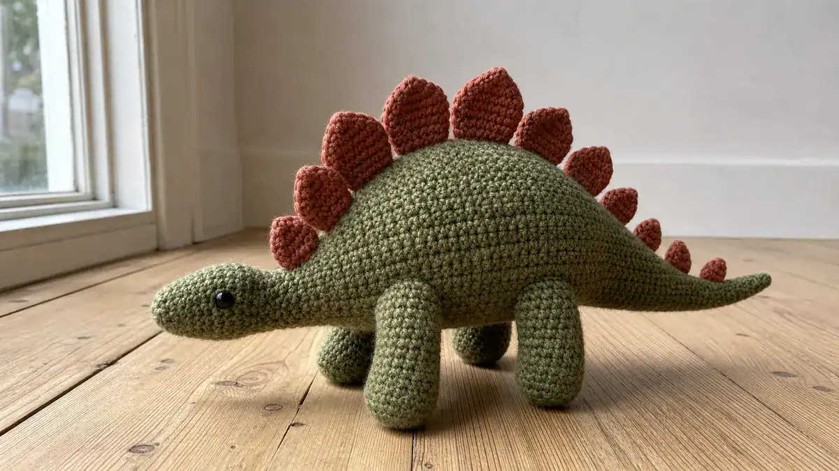 13 Stegosaurus Crochet Patterns: Unleash Your Creativity with Dinosaur Designs, handmade crochet project