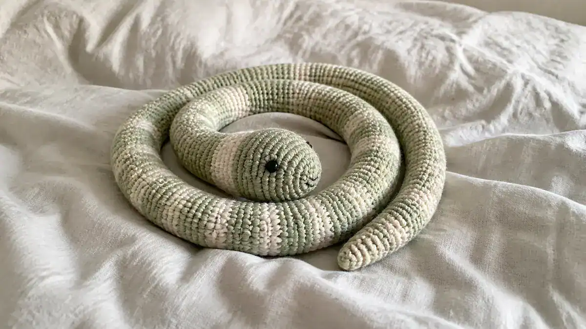 30 Snake Crochet Patterns to Stitch: Amigurumi, Plush, No-Sew, and Giftable Designs, handmade crochet project