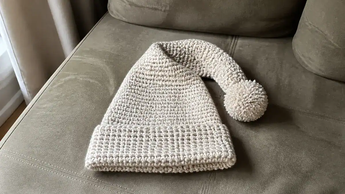 30 Cozy Sack Hat Crochet Patterns for Winter, Gifts, and Photo Props, handmade crochet project
