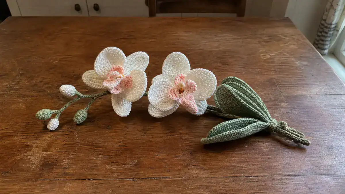 30 Orchid Crochet Patterns to Stitch Elegant Blooms for Home Decor and Gifts, handmade crochet project