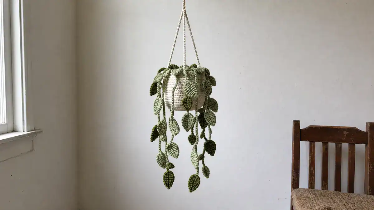 12 Hanging Plant Crochet Patterns: Brighten Your Home with Handmade Decor, handmade crochet project