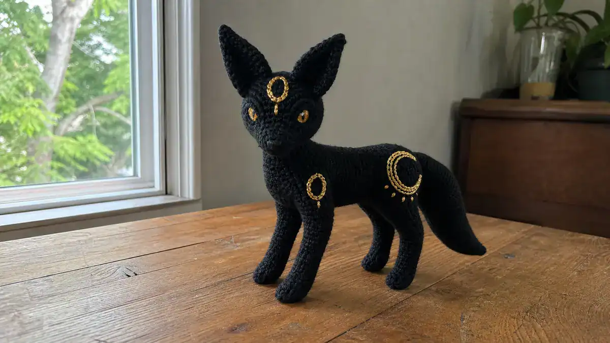12 Umbreon Crochet Patterns: Build Your Pokemon Collection Today!, handmade crochet project