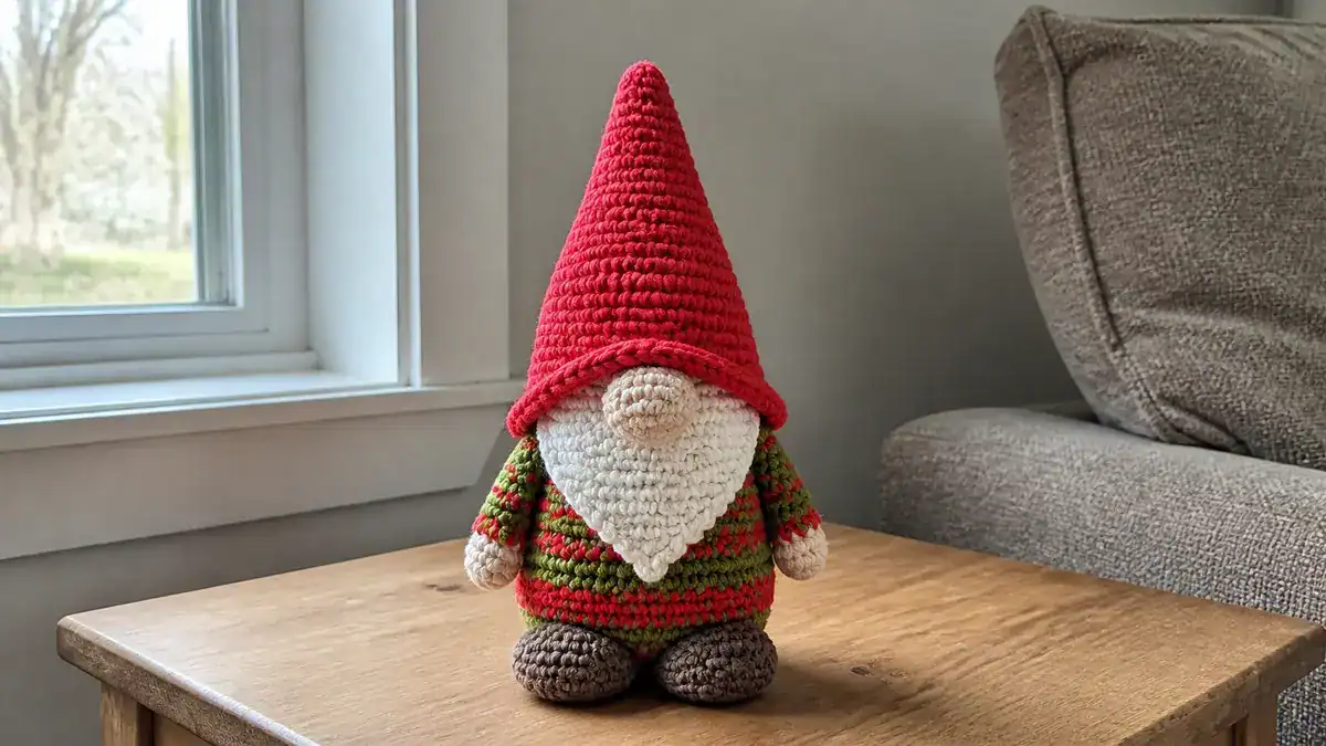 30 Christmas Gnome Crochet Patterns for Cozy Holiday Decorating, handmade crochet project