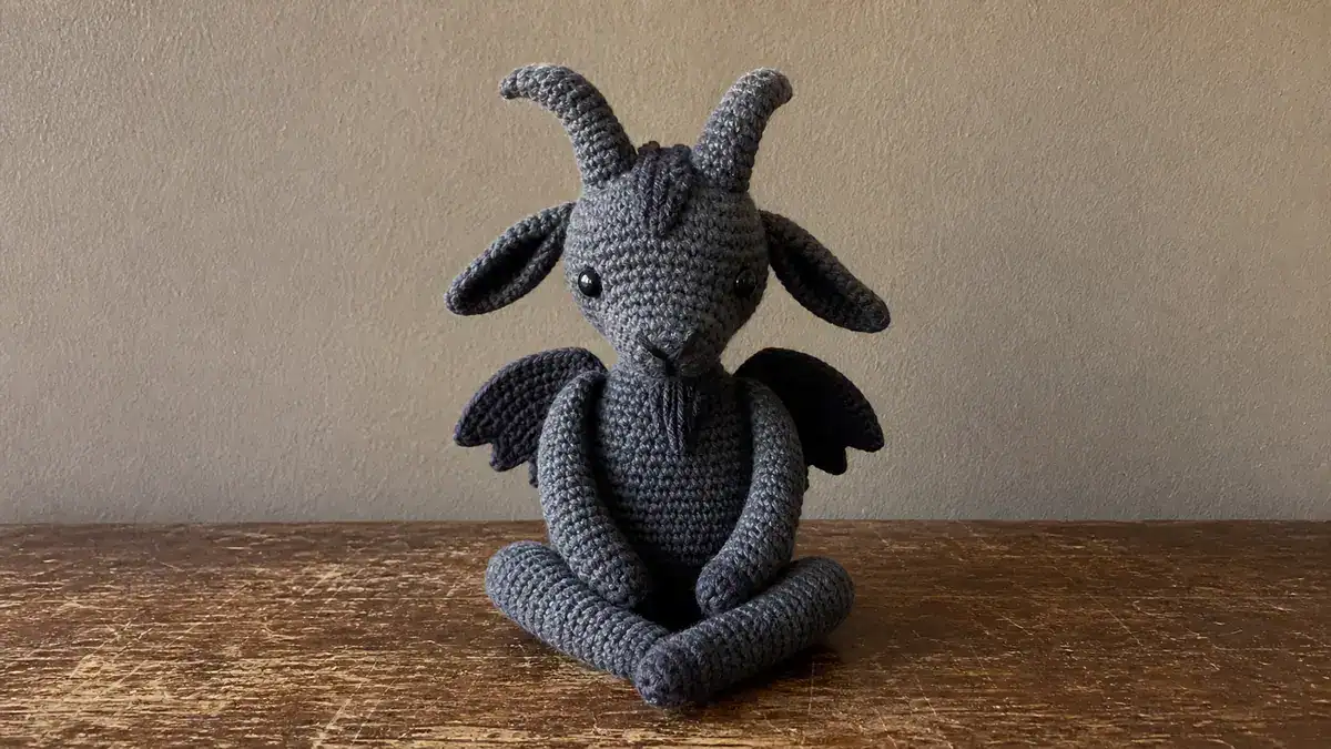 30 Baphomet Crochet Patterns for Cute, Creepy Amigurumi Fans, handmade crochet project
