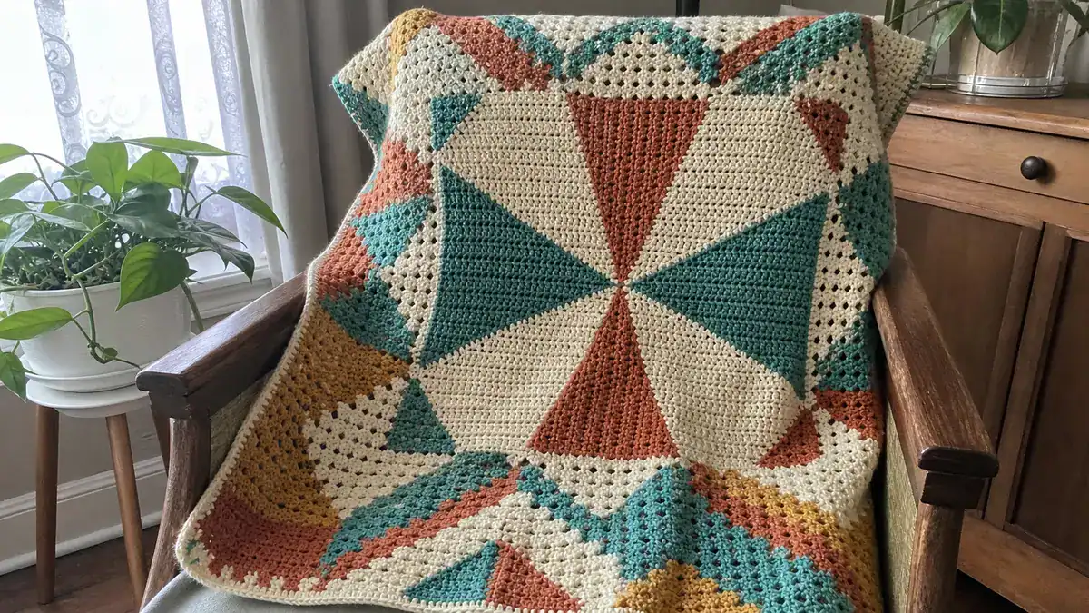 30 Pinwheel Crochet Patterns for Blankets, Decor, and Vintage-Inspired Gifts, handmade crochet project