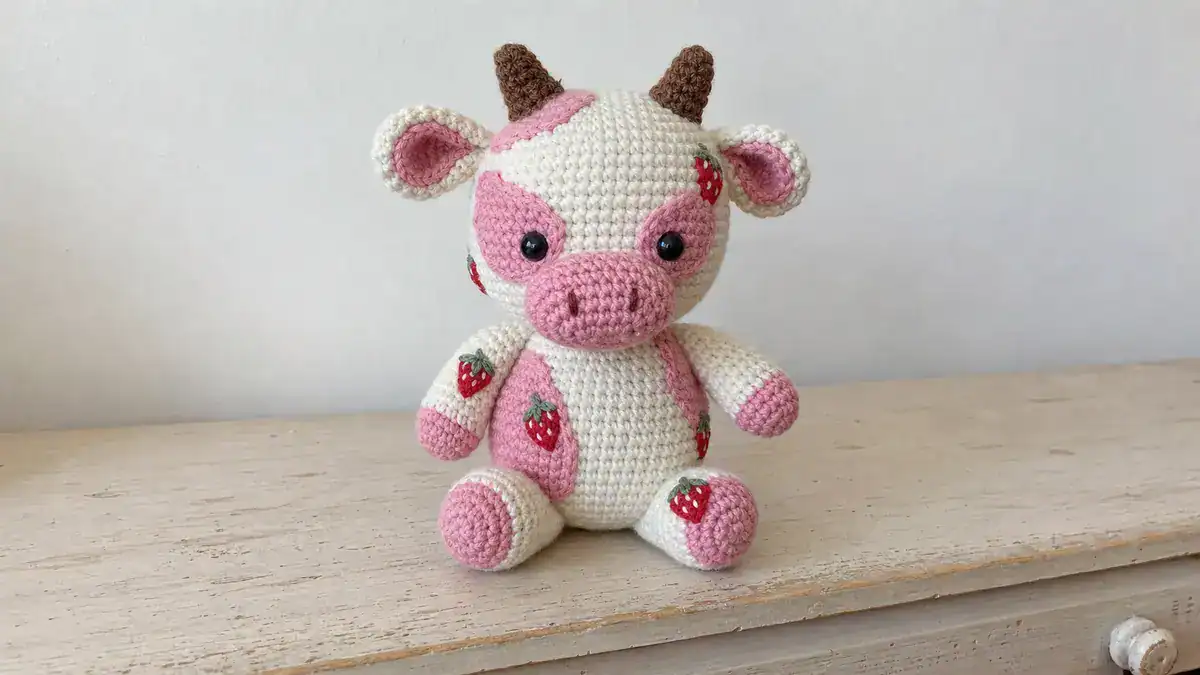 16 Strawberry Cow Crochet Patterns: Create Adorable Projects With Ease!, handmade crochet project