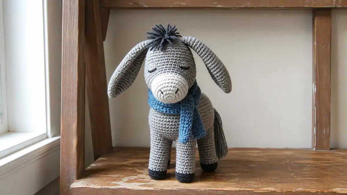 30 Eeyore Crochet Patterns: Donkey Amigurumi, Snugglers, and Classic Pooh Designs, handmade crochet project