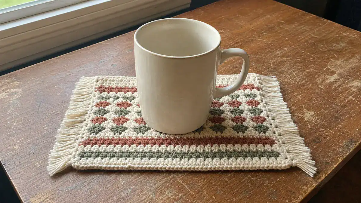 25 Mug Rug Crochet Patterns: Enhance Your Coffee Breaks in Style!, handmade crochet project
