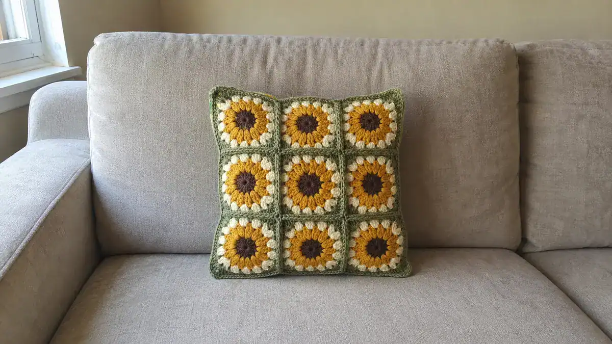 23 Sunflower Granny Square Crochet Pattern: Brighten Your Crafts with Ease, handmade crochet project