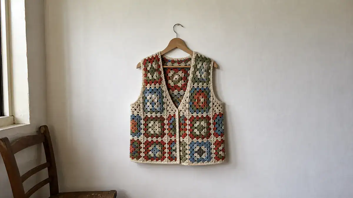 30 Granny Square Vest Crochet Patterns for Retro Layers, Boho Vests, and Handmade Gifts, handmade crochet project