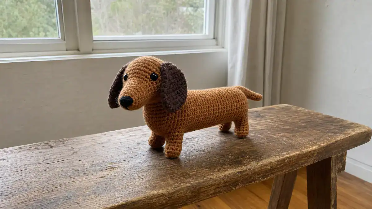 30 Dachshund Crochet Patterns to Stitch for Gifts, Decor, and Everyday Cuteness, handmade crochet project