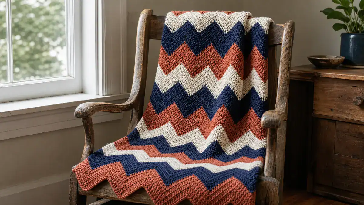 30 Sharp Chevron Crochet Pattern: Master the Zigzag with Ease, handmade crochet project