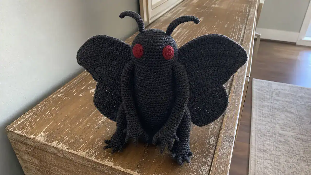30 Mothman Crochet Patterns for Cute, Creepy, and Display-Worthy Makes, handmade crochet project
