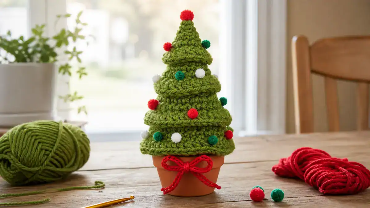 Free Christmas Tree Crochet Pattern: Holiday Crafting!, handmade crochet project