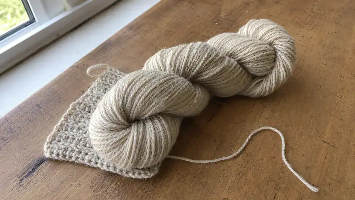 Yarn, handmade crochet project