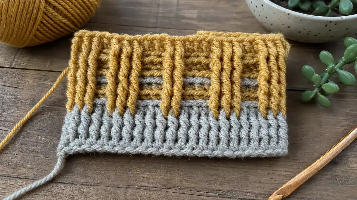 How to Crochet Post Stitches, handmade crochet project