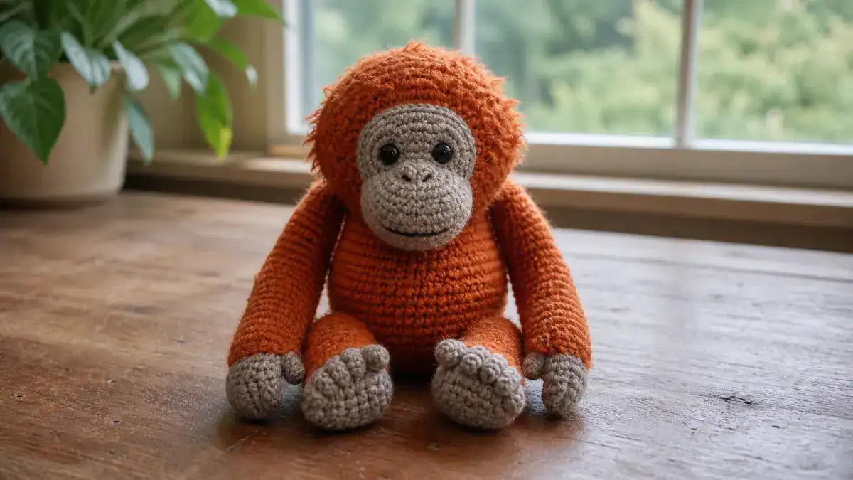 30 Orangutan Crochet Patterns for Endangered Animal Amigurumi, handmade crochet project