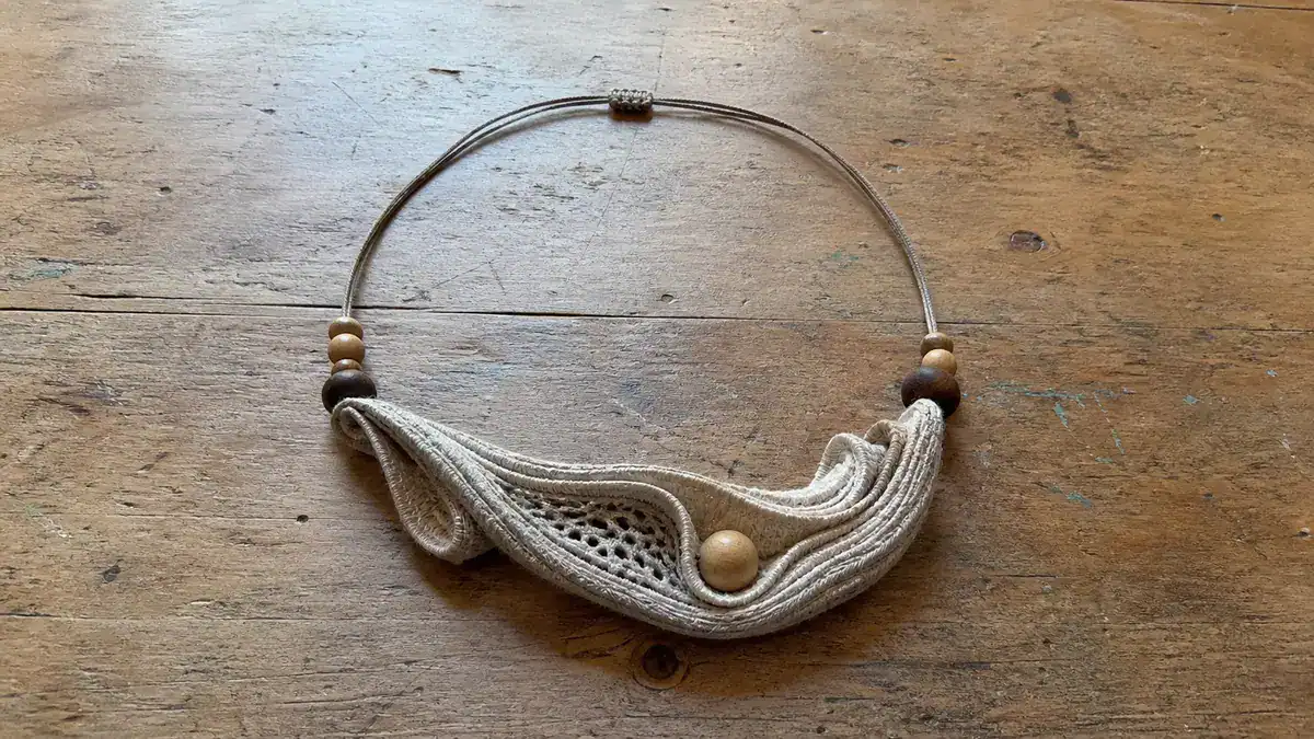 Interview with Jewelry Artist Lisa Anderson Shaffer of Zelma Rose, handmade crochet project
