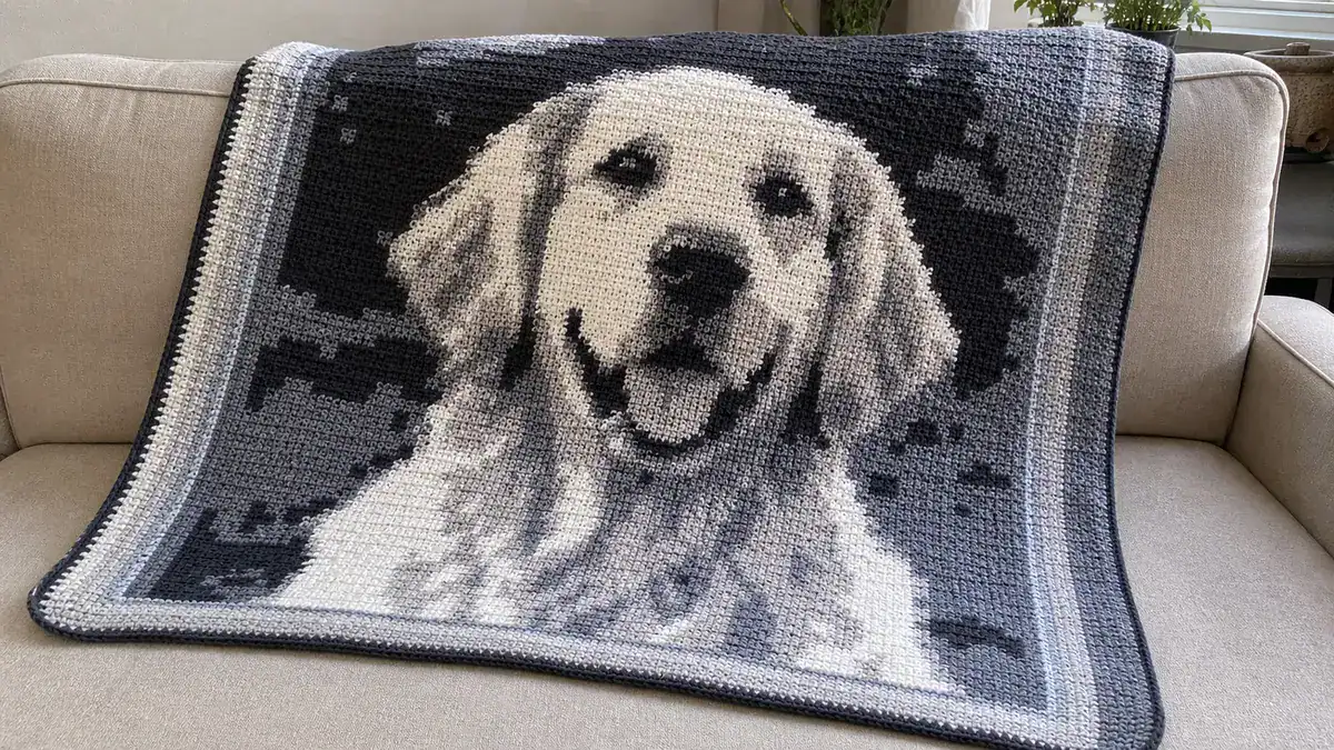 Turn Your Photos Into Graphghans with Wooltasia Crochet App, handmade crochet project