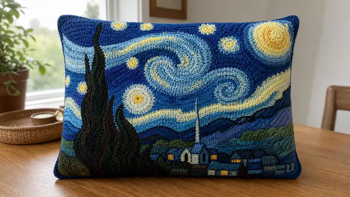 10 Famous Works of Art Recreated in Crochet, handmade crochet project