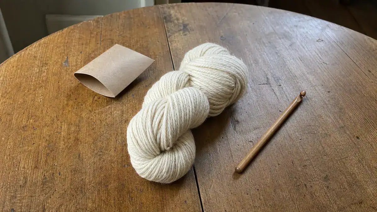 Sustainability Interview with We Are Knitters Yarn Company, handmade crochet project