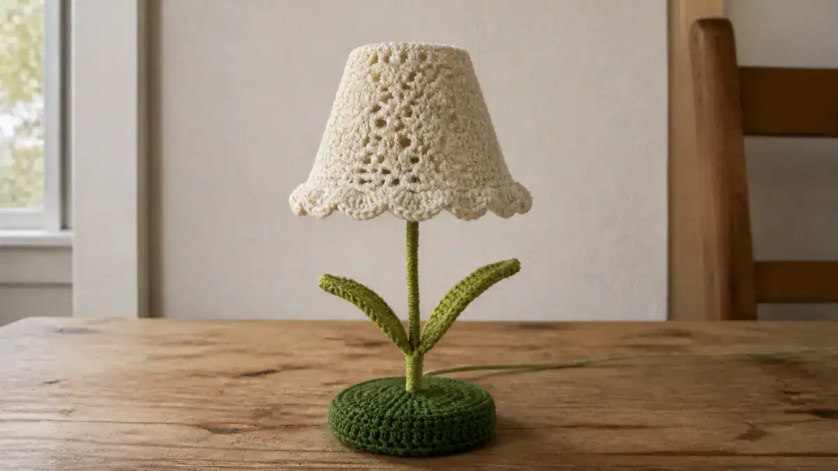 18 Crochet Lamps That Will Look Great in Your Home, handmade crochet project