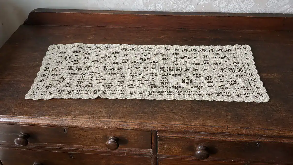 Vintage Crochet History: 1940, handmade crochet project
