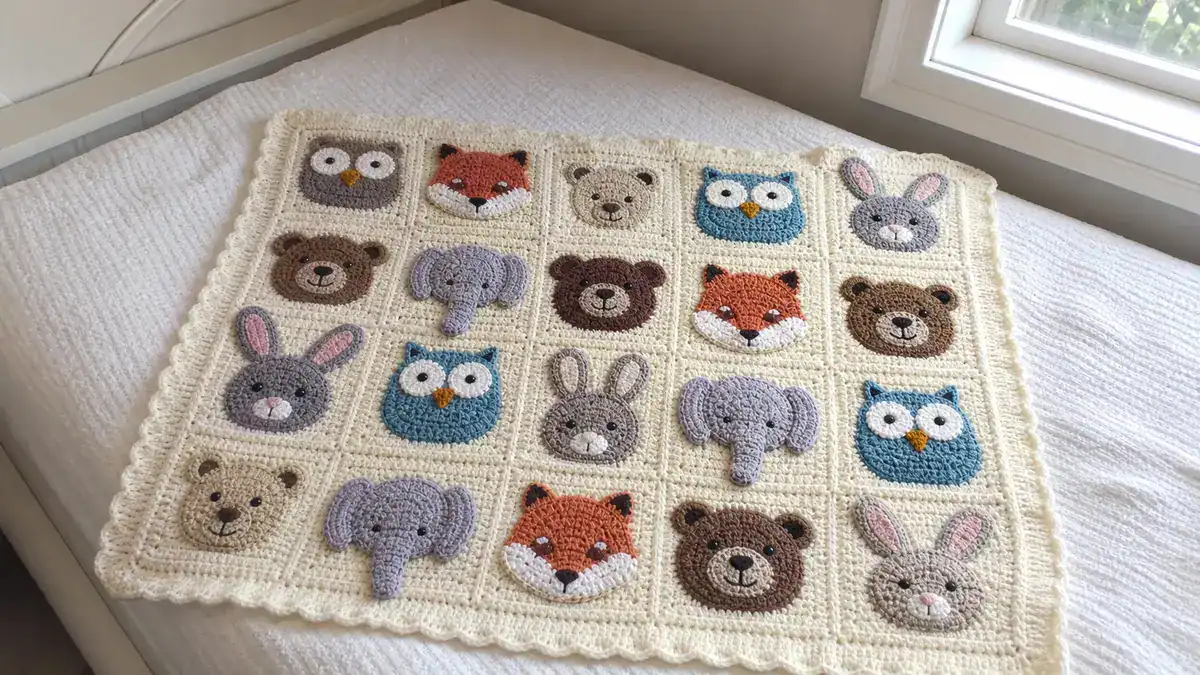 20 Animal Crochet Blanket Patterns You Have To See, handmade crochet project
