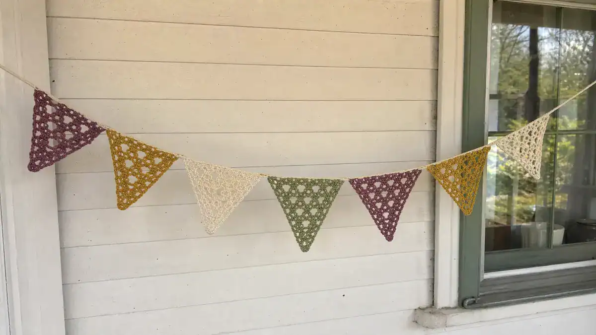 Crochet Bunting Inspiration for Your Outdoor Celebrations, handmade crochet project