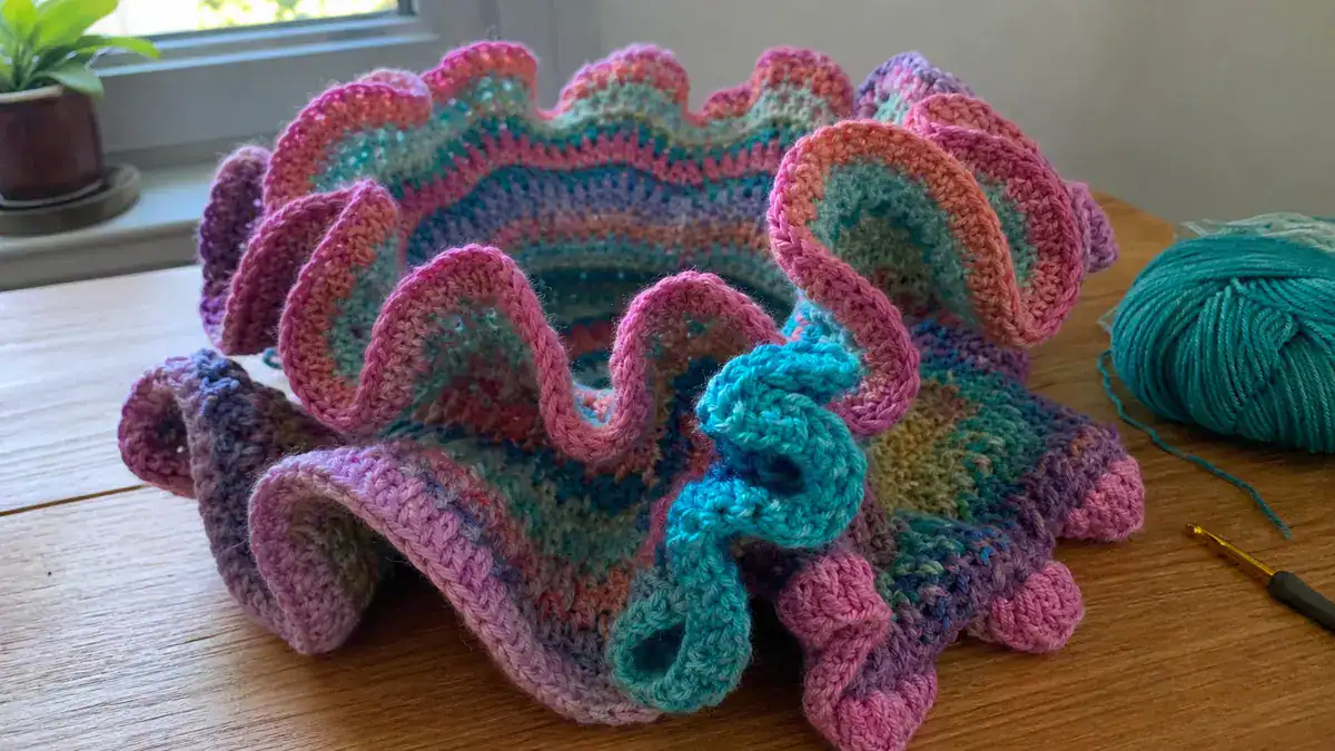 Hyperbolic Crochet Artist Gabriele Meyer: Math Meets Crochet, handmade crochet project