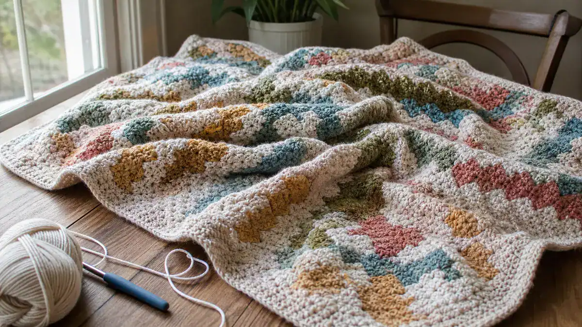 The 25 Best Crochet Blanket Patterns: Check Them Out!, handmade crochet project
