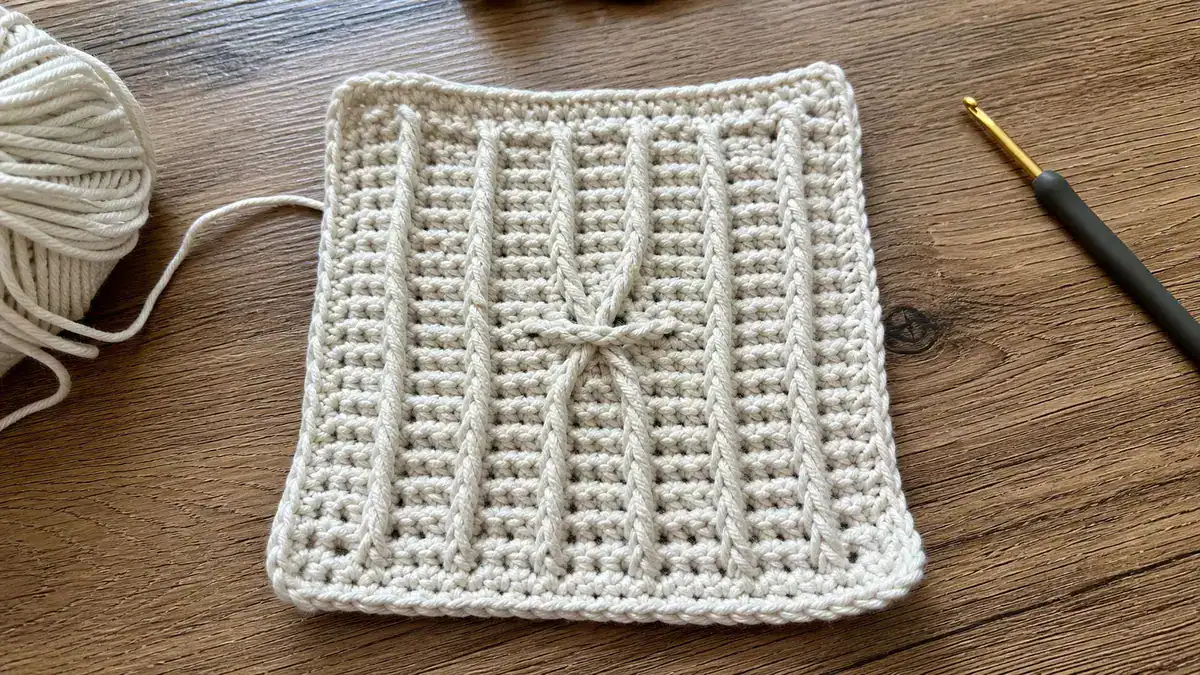 How to Crochet FPDC/ BPDC Square, handmade crochet project