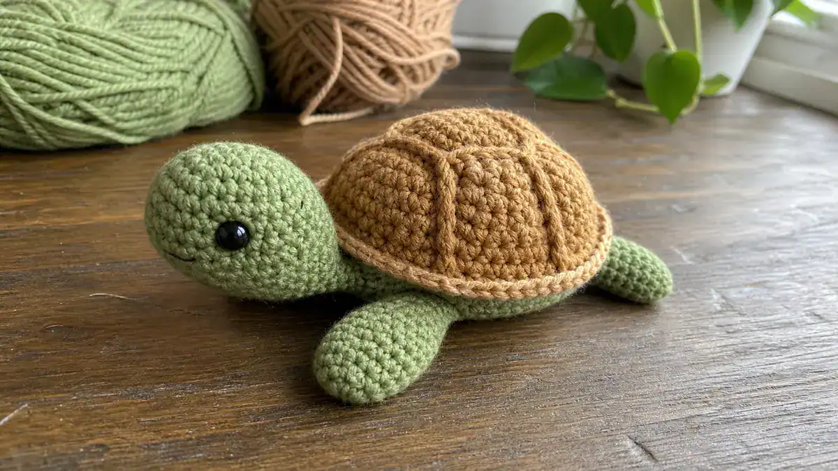 Free Tortoise Crochet Pattern: Step-by-Step Instructions, handmade crochet project