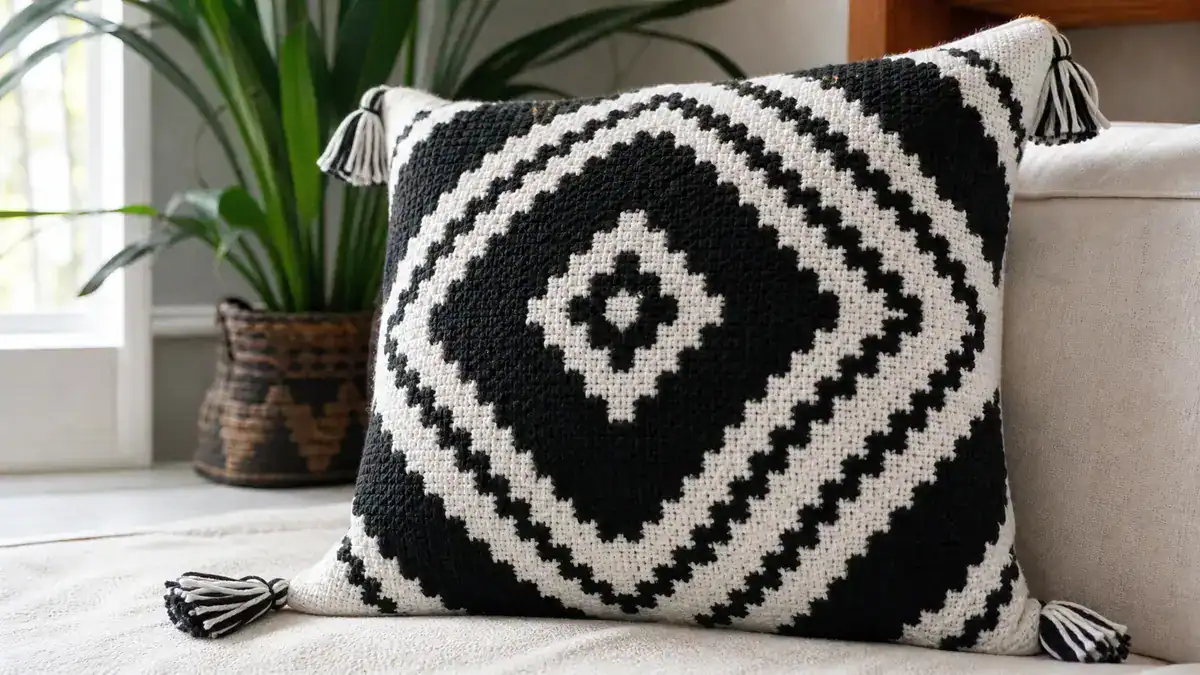 30 Beautiful and Stylish Monochrome Crochet Patterns, handmade crochet project