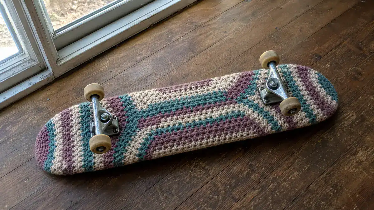 Inspiration: A Roundup of Crochet Skateboards, handmade crochet project