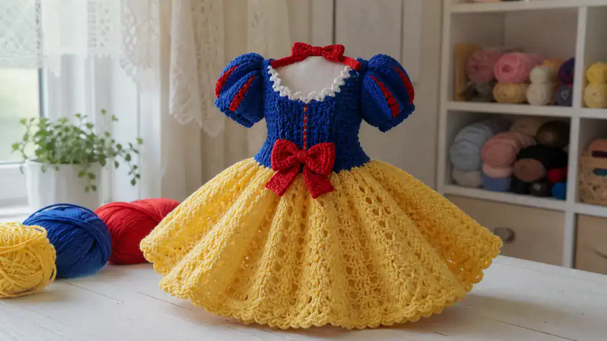 30 Snow White Dress Patterns To Crochet For Babies, Dolls, And Bridal Looks, handmade crochet project