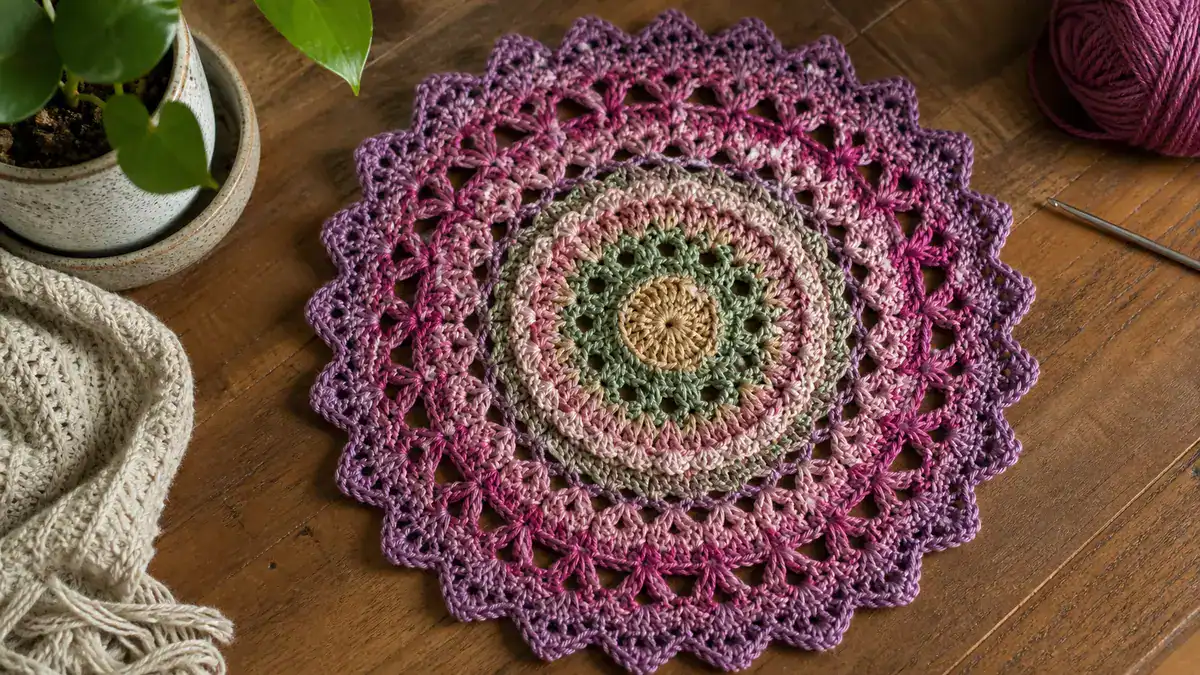 7 Best Crochet Mandala Patterns, handmade crochet project
