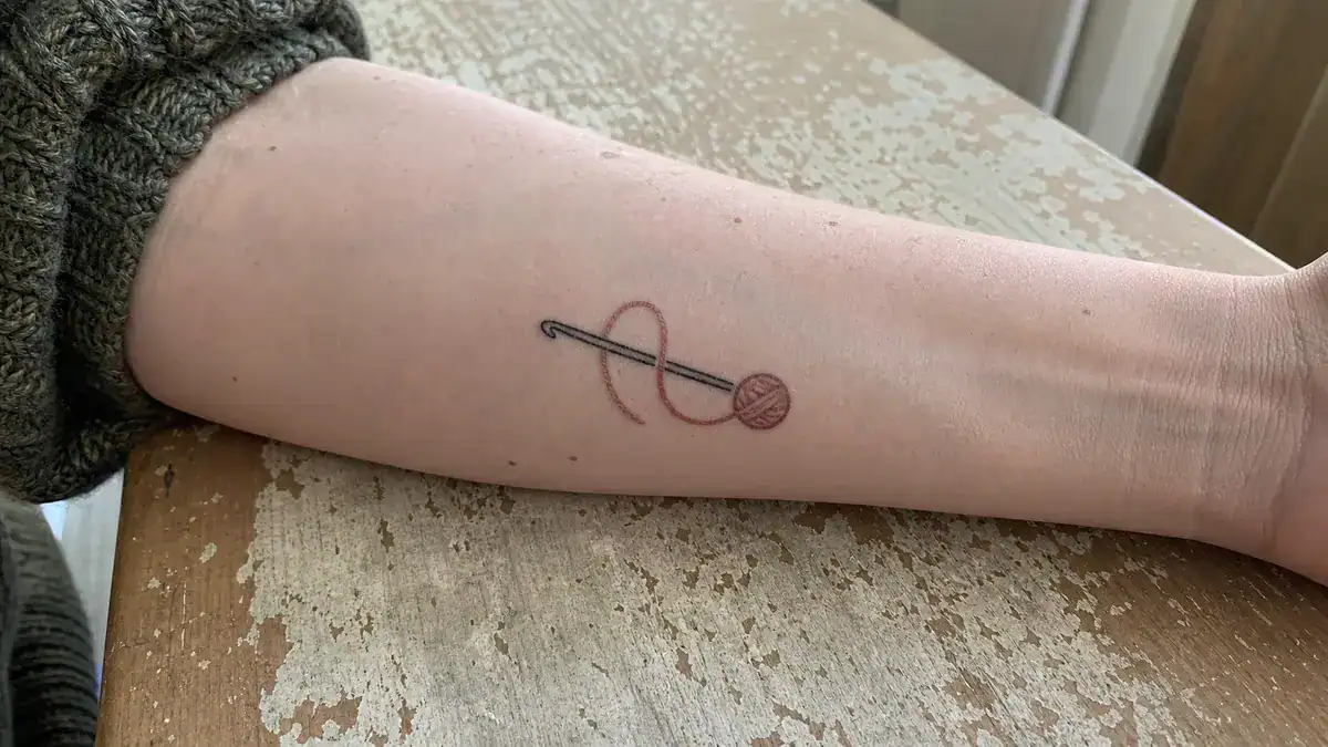 15 Amazing Crochet Tattoos That Are Sure to Inspire You, handmade crochet project