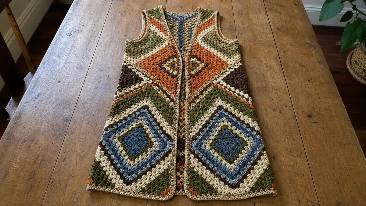 Recommended Vintage Book: Art to Wear, handmade crochet project