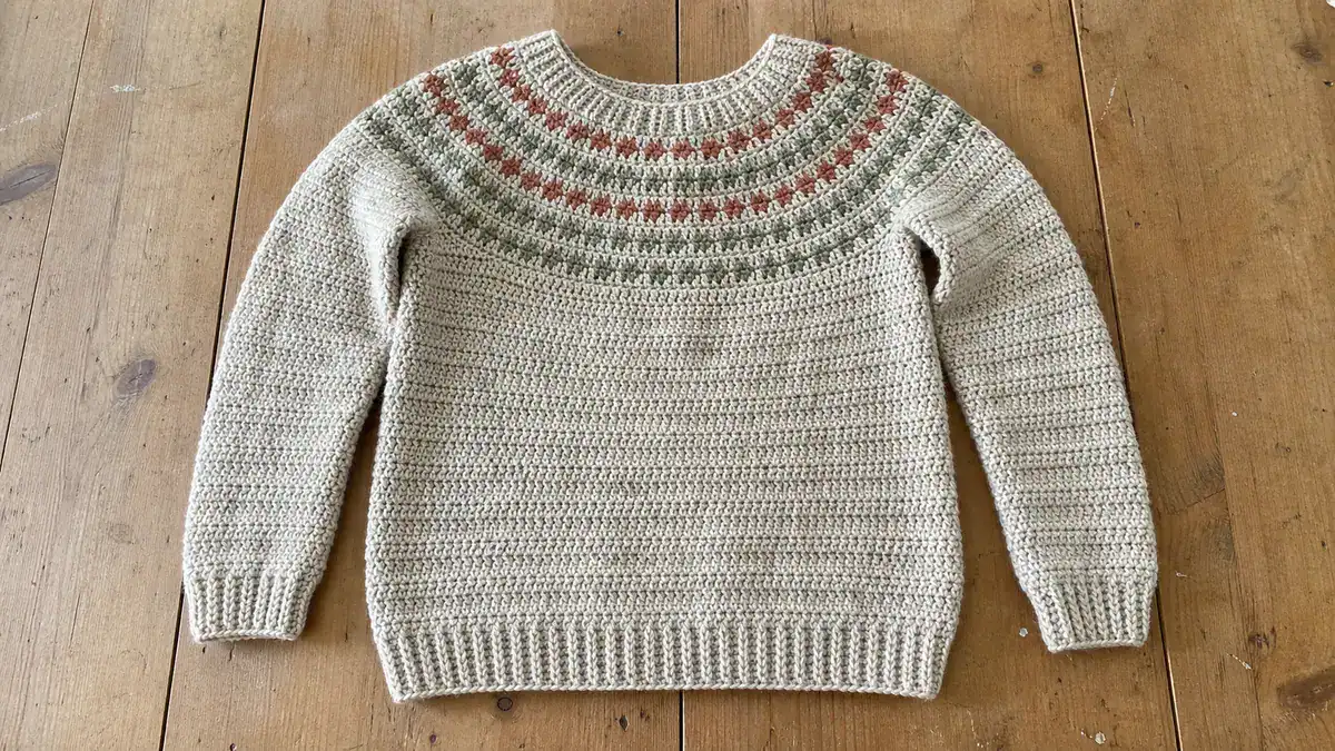 Custom Crocheted Sweaters Book Review, Interview and Giveaway, handmade crochet project