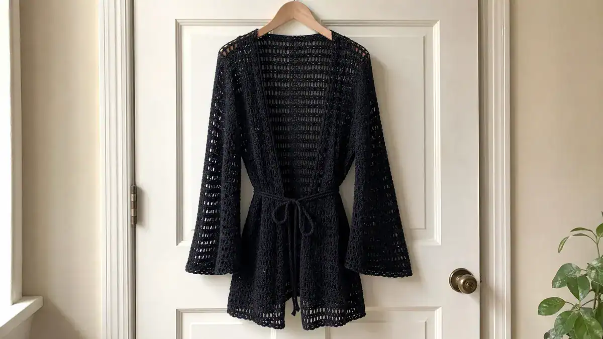 Designer Crochet Project: Donna Karan, handmade crochet project