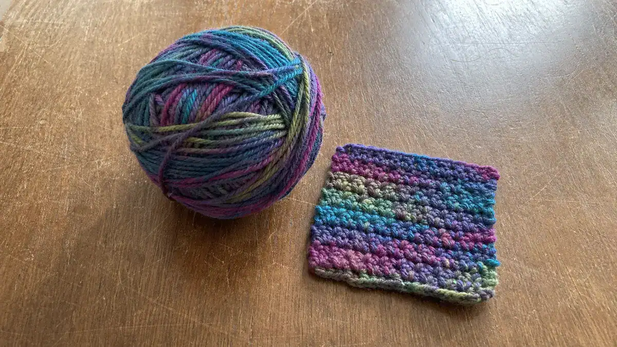 Yarn Review: Caron Simply Soft Paints, handmade crochet project