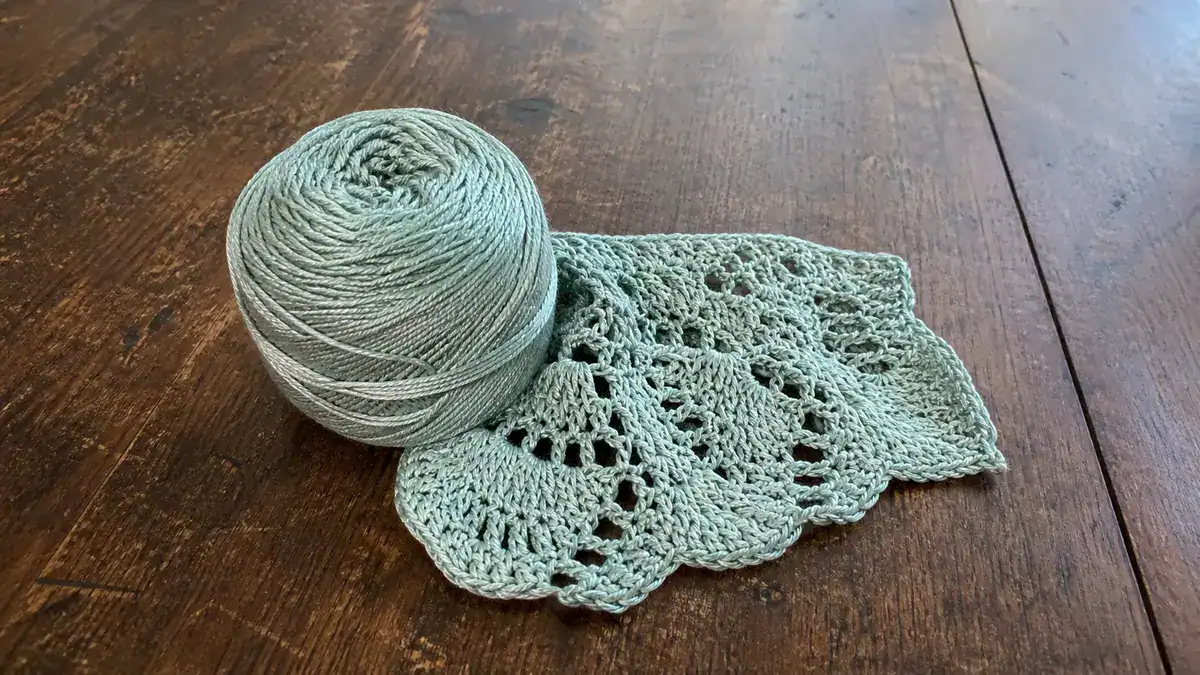 Yarn Review: Patons Silk Bamboo, handmade crochet project