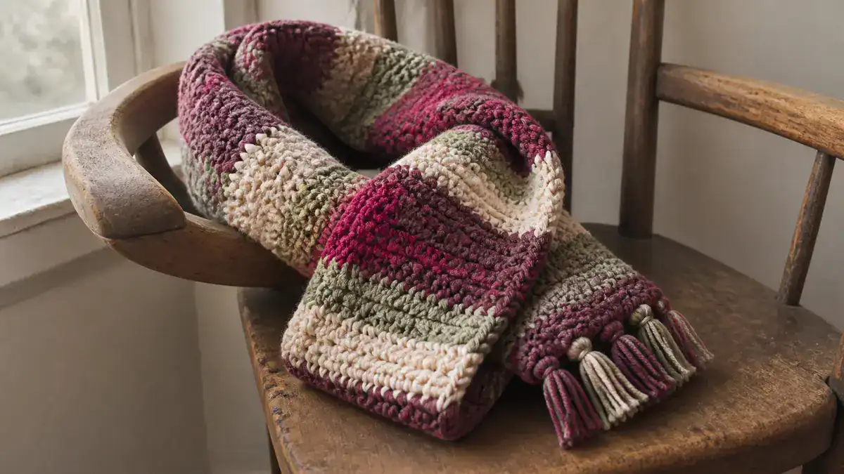 30 Crochet Scarf Ideas: Stylish Patterns for Skinny, Chunky, Cowl, and Wrap Looks, handmade crochet project