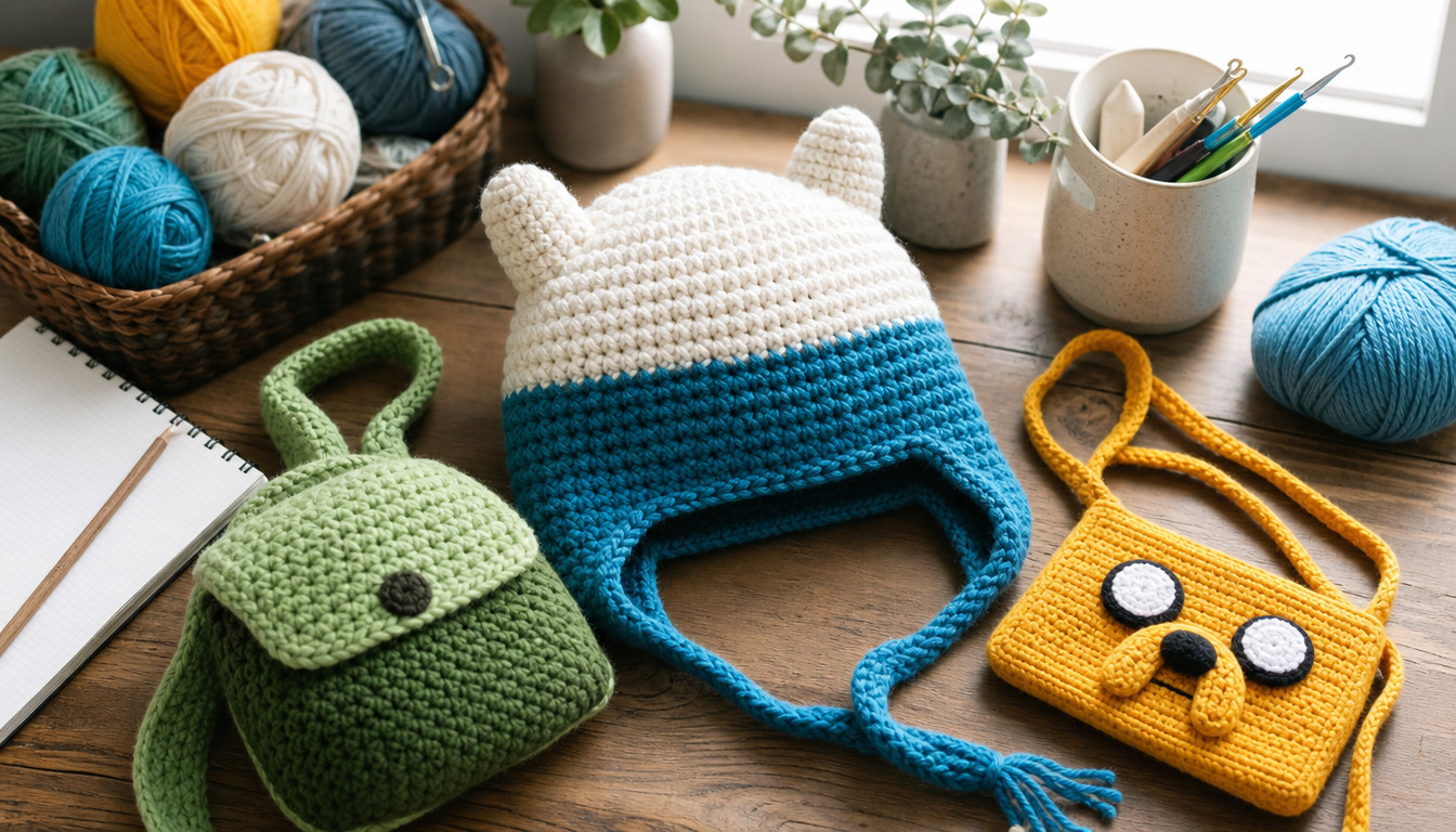 12 Finn Hat Crochet Patterns for Adventure Time-Inspired Wearables and Cosplay