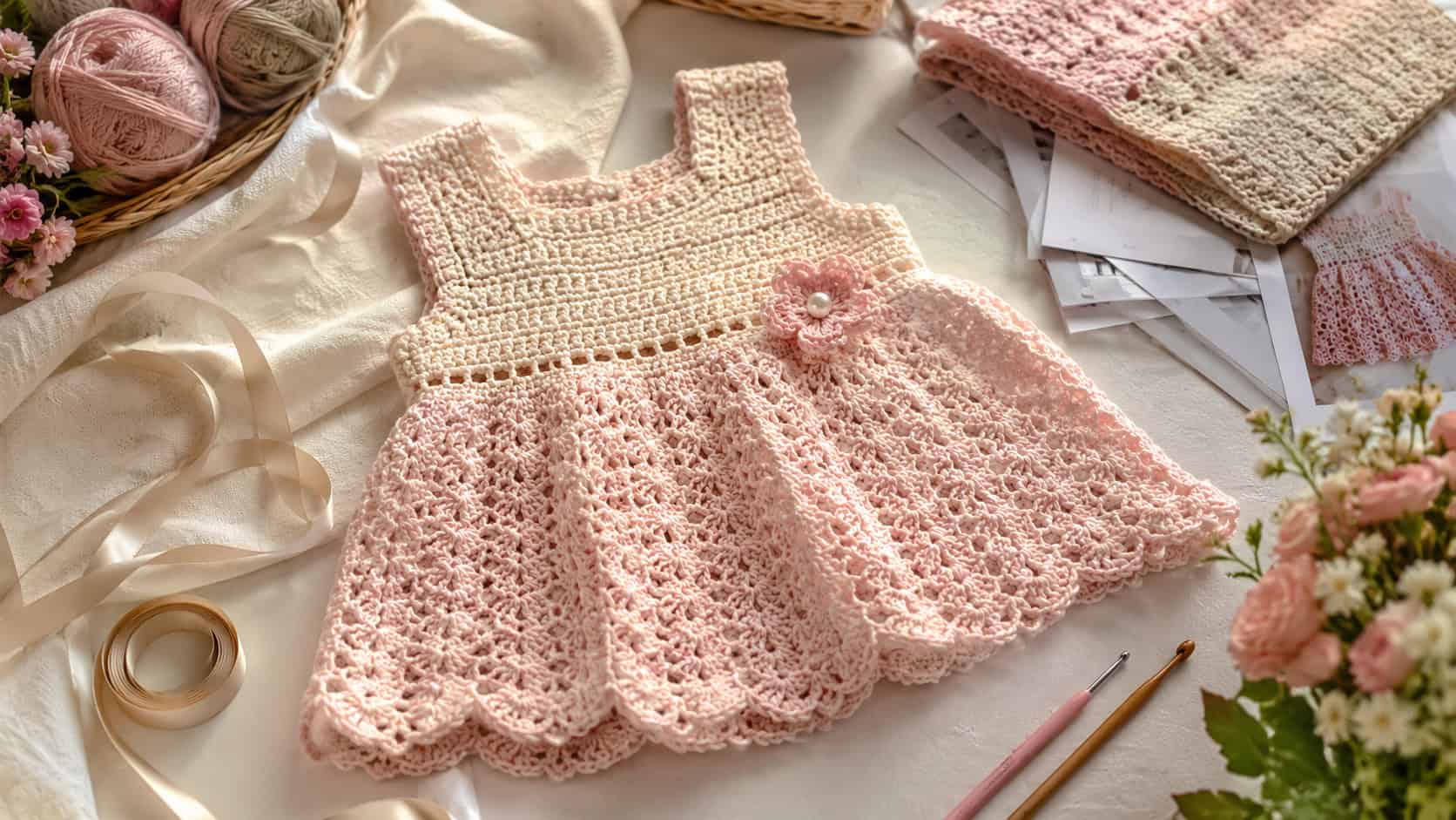 30 Adorable Crochet Patterns for Girls’ Dresses to Make for Special Occasions and...