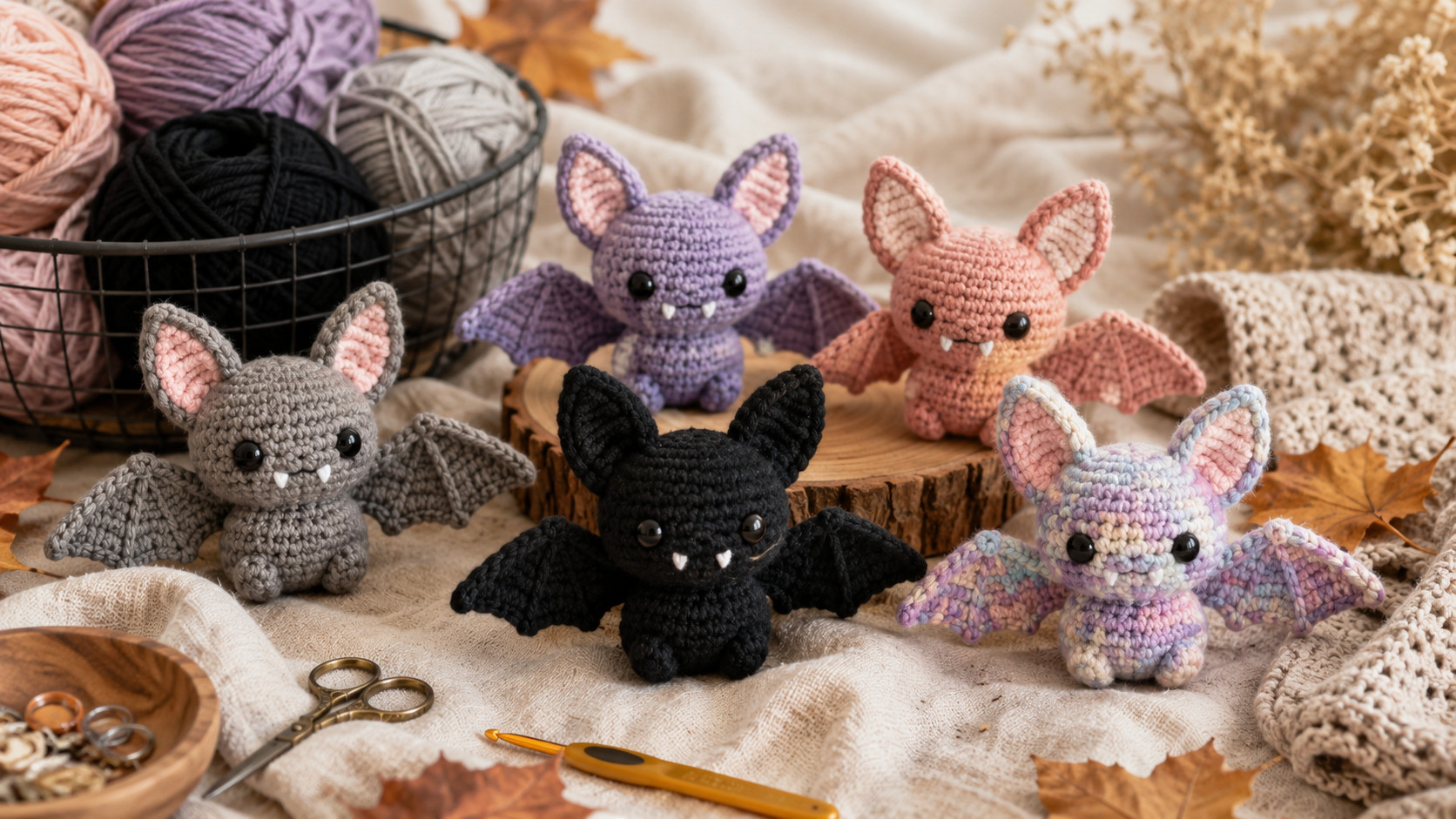30 Bat Crochet Patterns for Halloween Decor, Gifts, and Spooky-Cute Amigurumi