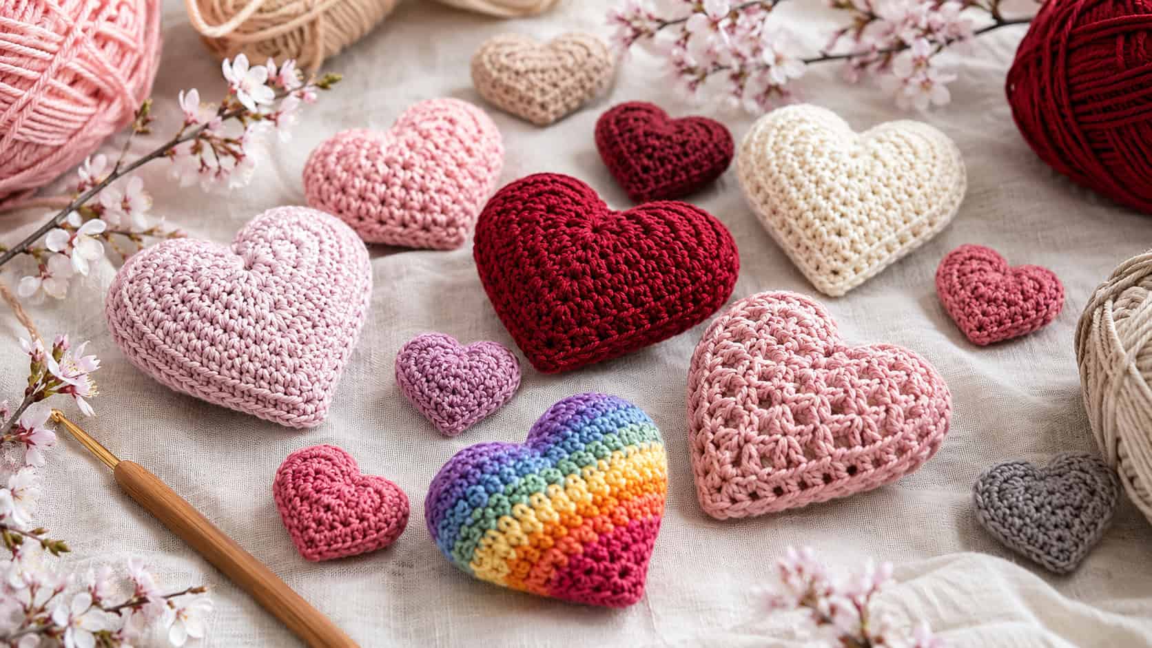 30 Beautiful Crochet Heart Patterns To Make With Love