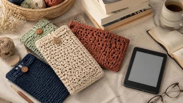30 Book Sleeve Crochet Patterns for Stylish, Protective Handmade Reading Accessories
