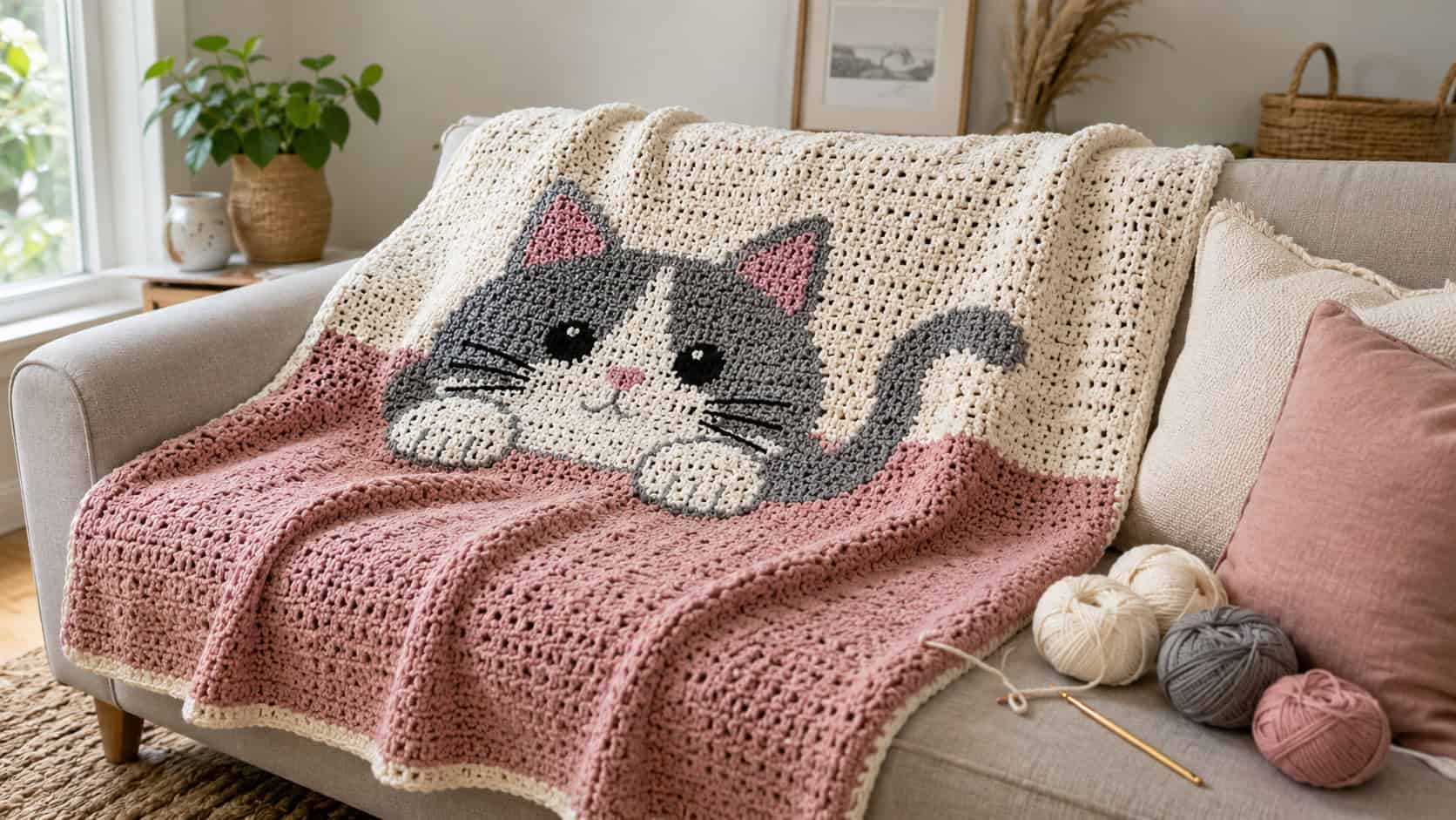 30 Cat Blanket Crochet Patterns: Cozy, Graphic, and Granny-Square Designs